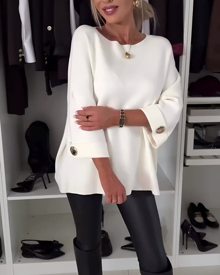 Sandra | Round Neck Knitted Sweater