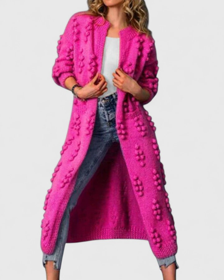 Women's Cardigan in Royal Blue, Rose Red or Coffee