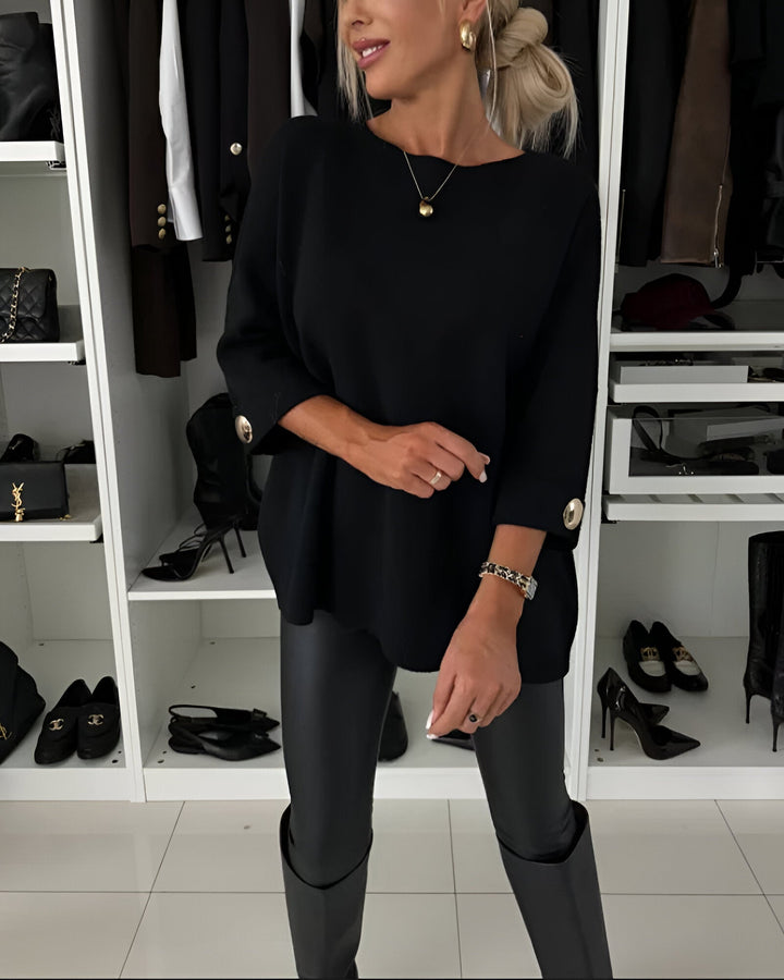 Sandra | Round Neck Knitted Sweater