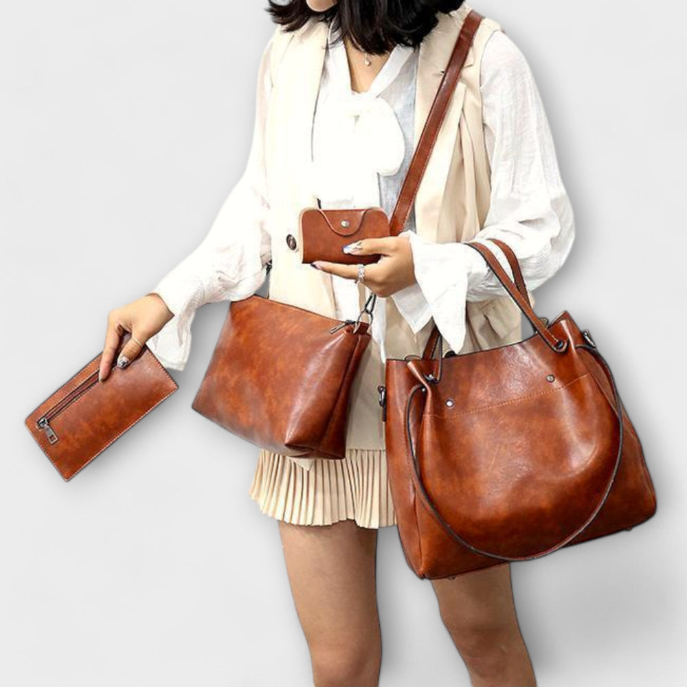 Women's 4-Piece Vintage Bag Set