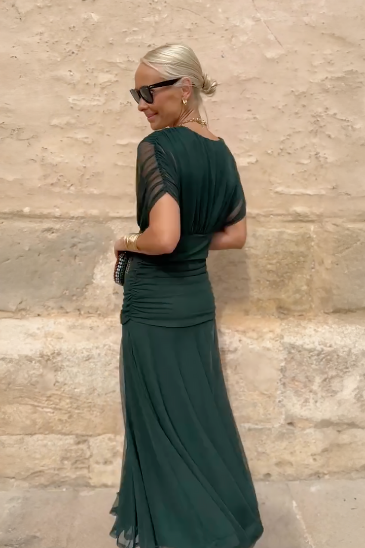 Deborah™ | V-Neck Party Maxi Dress