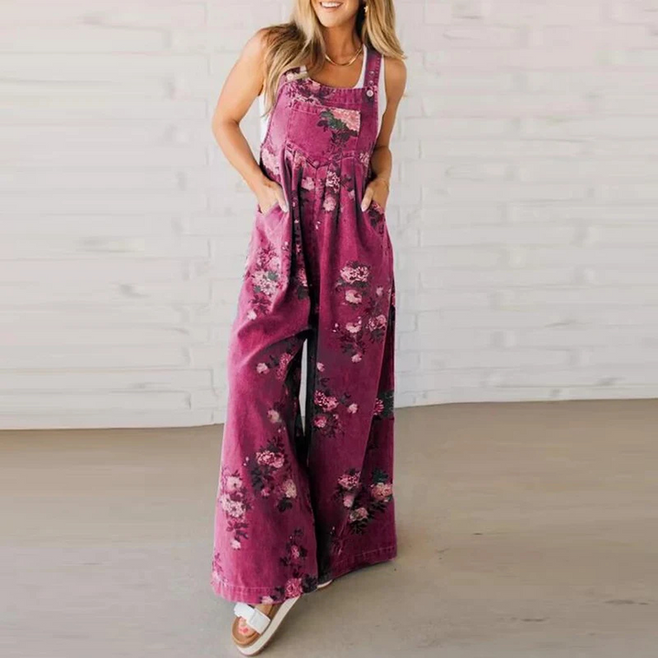 Janet | Stylish Floral Print Jumpsuit