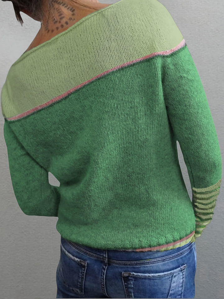 Katharina™ | Long Sleeve Striped Sweater
