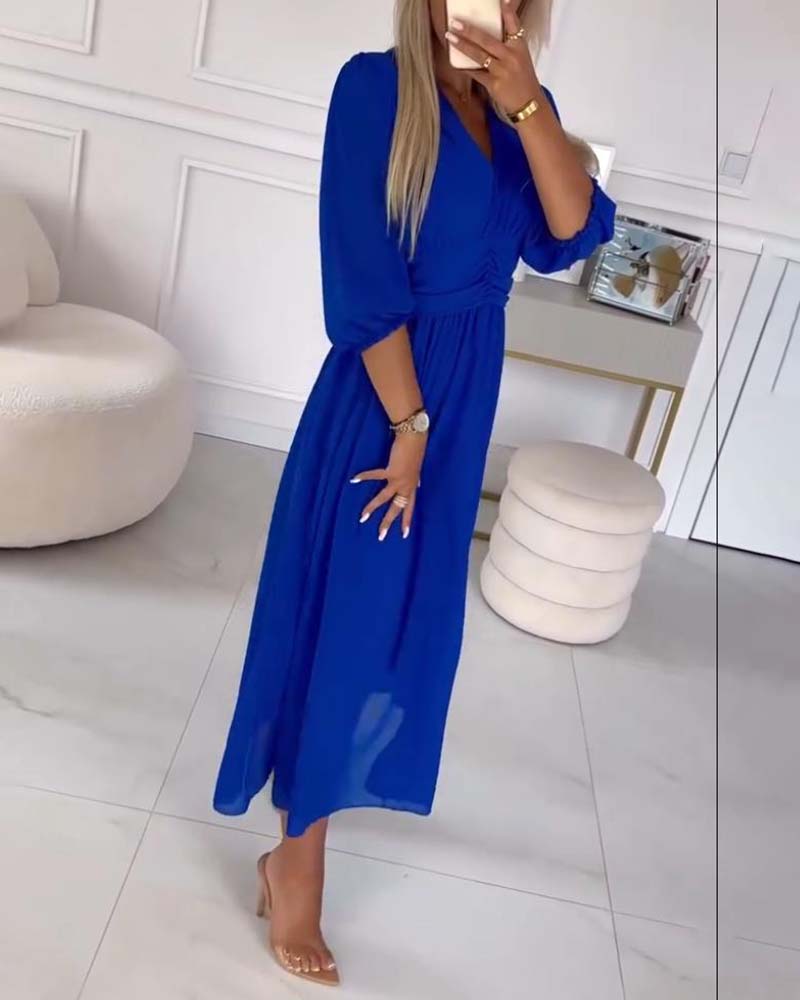 Elodie - Elegant Waist-Cinch Midi Dress