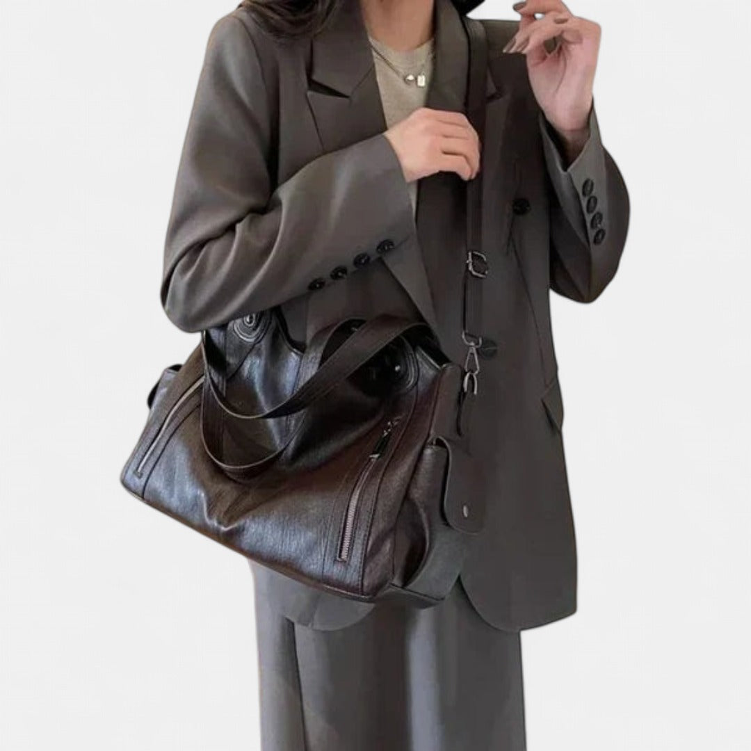 NOEMIE | Classic Leather Tote Bag