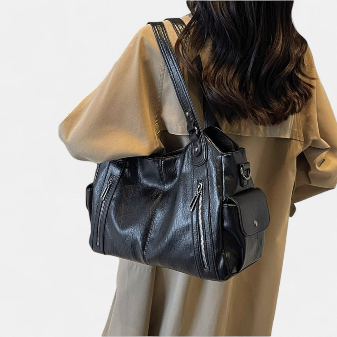 NOEMIE | Classic Leather Tote Bag