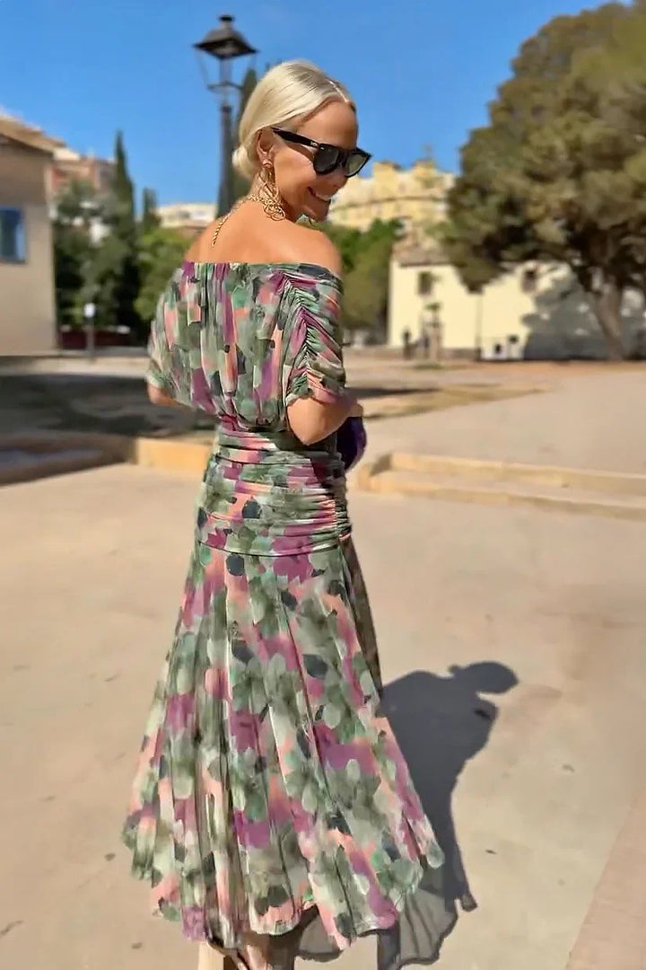 Deborah™ | V-Neck Party Maxi Dress