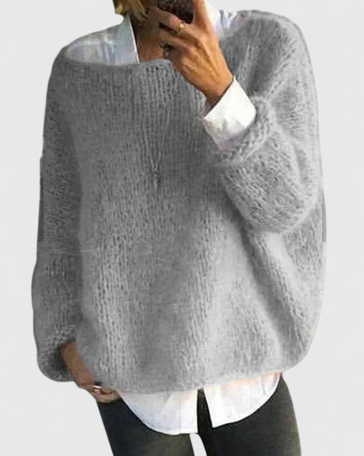 Women's Sophisticated Sweater in Pink, Gray or Green