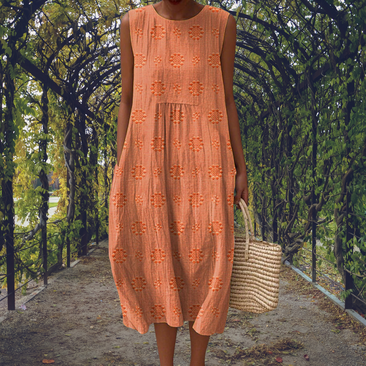 H&R™ | Elegant Sleeveless Dress With Pockets