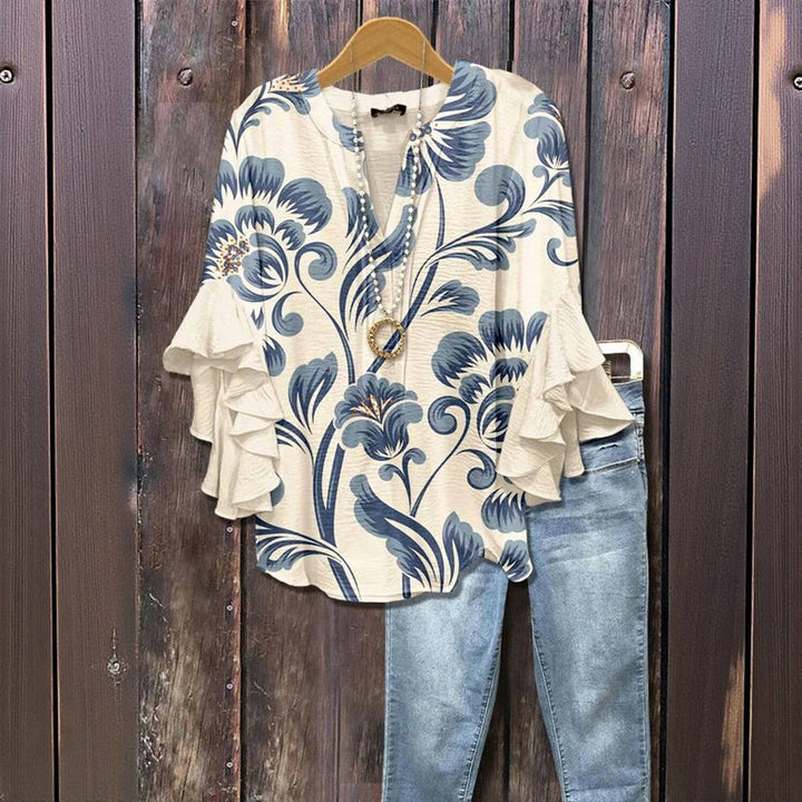 Kiona™ | Elegant Floral Blouse
