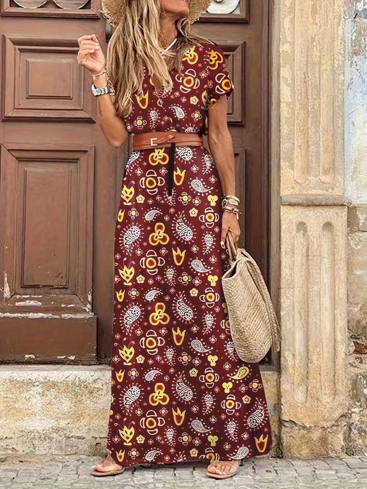 Kate - Chic Pleated Puff Sleeve Dress
