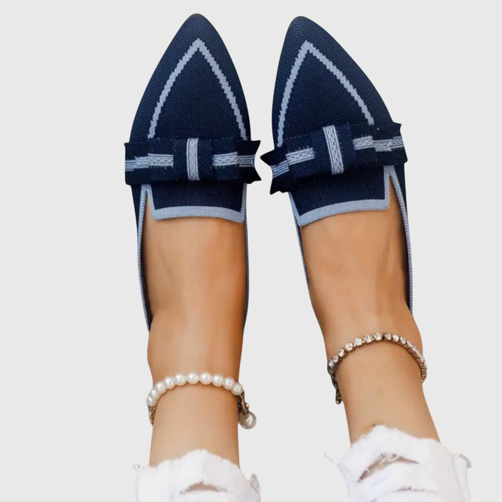 Women's Comfy Shoes in Black, Royal Blue and White
