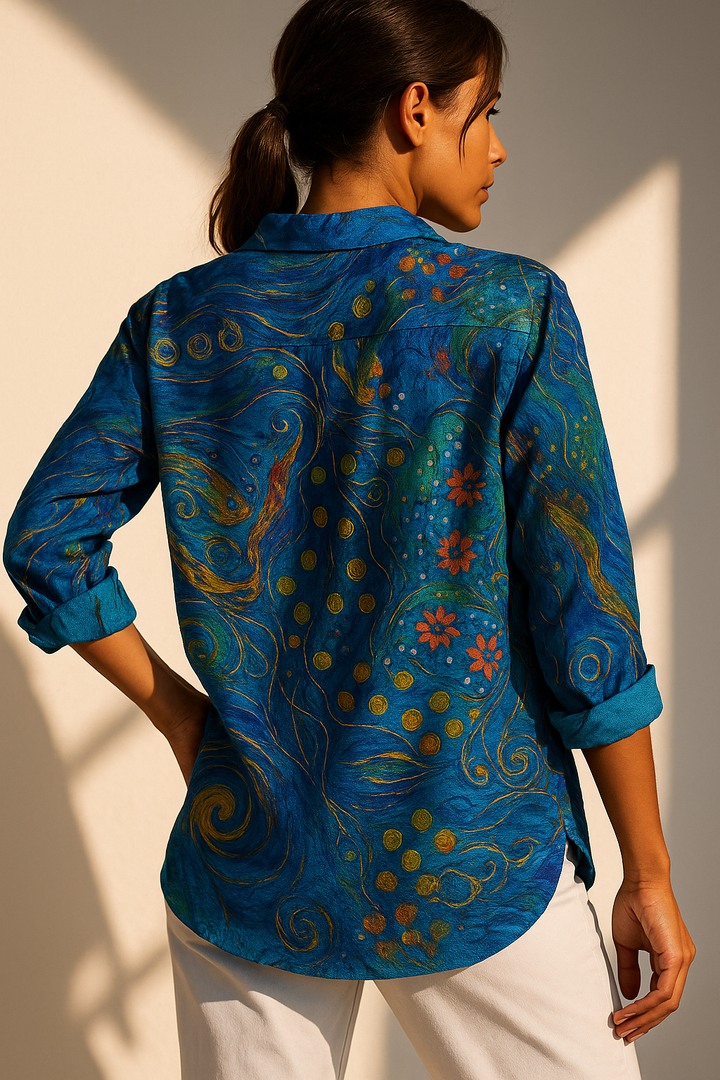 Marisa™ | Vibrant Artistic Blouse