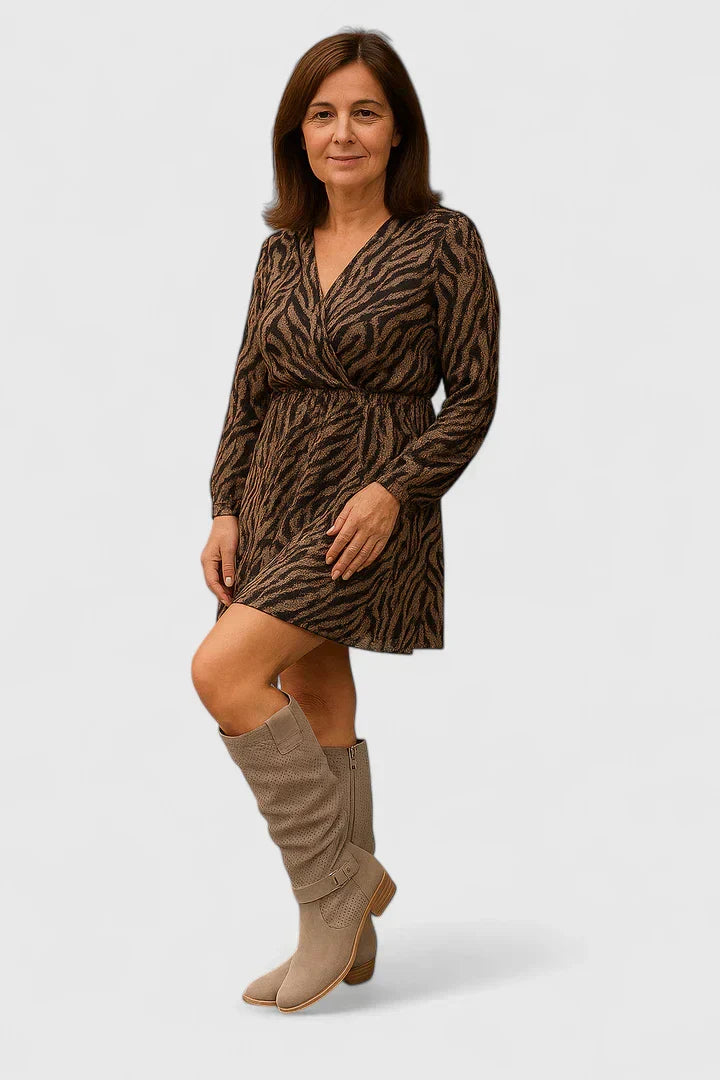 Women's Khaki Comfort Boots