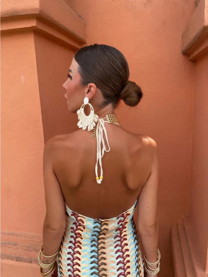 Varya - Elegant V-Neck Backless Summer Gown