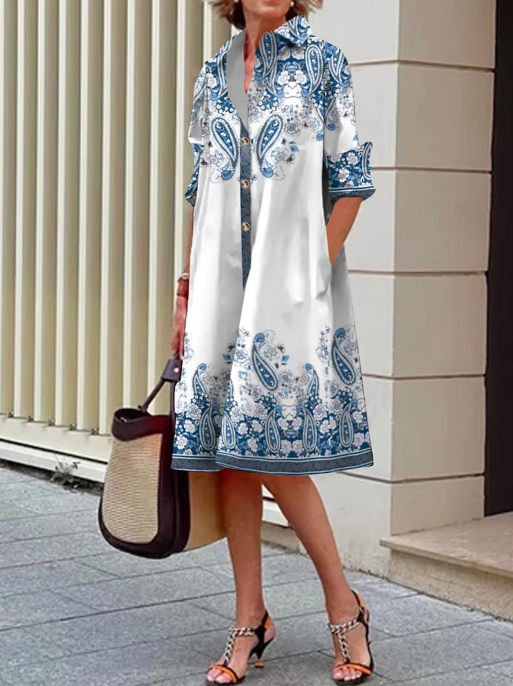 Paige™ | Geometric  Midi Dress
