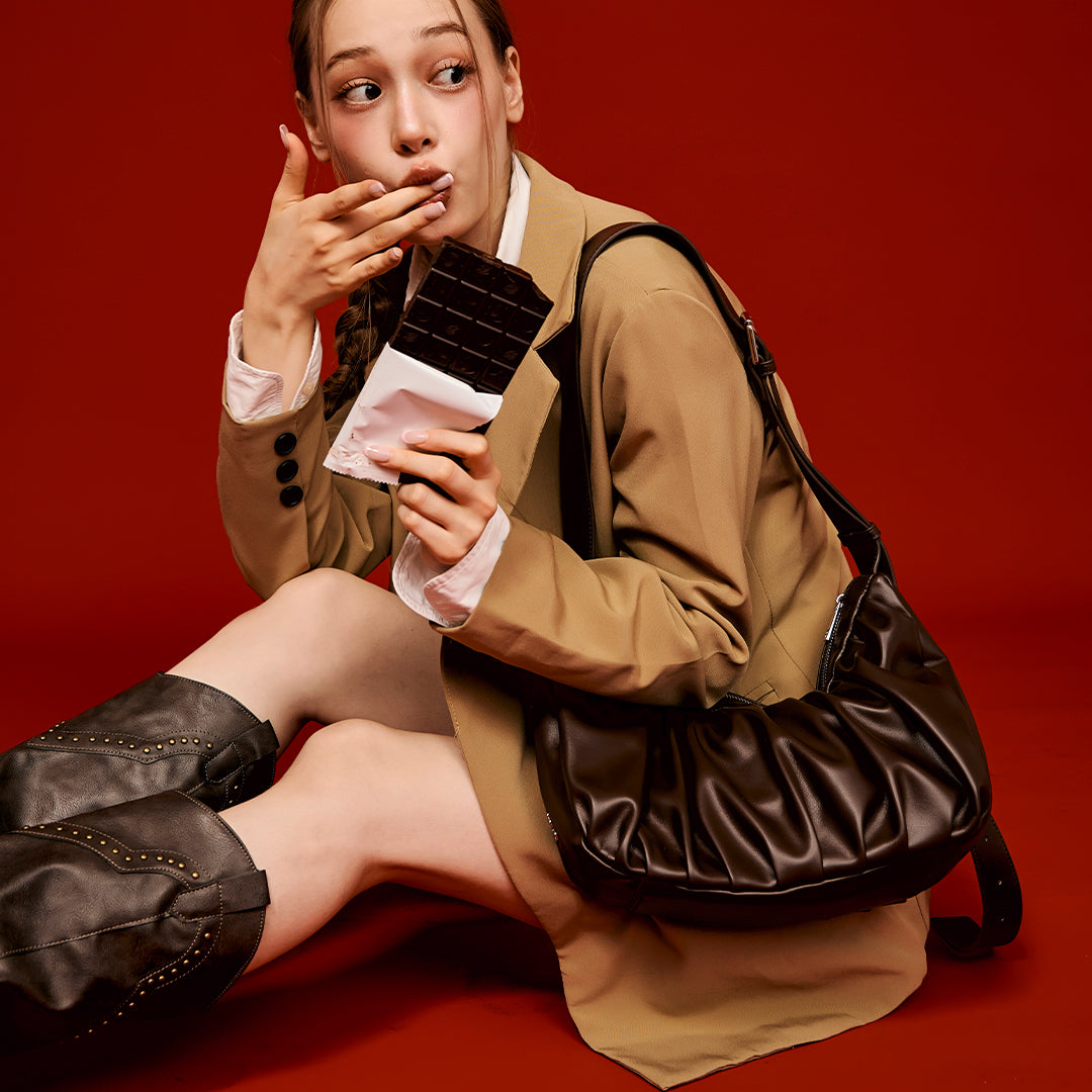 Laurene | Croissant Sling Bag