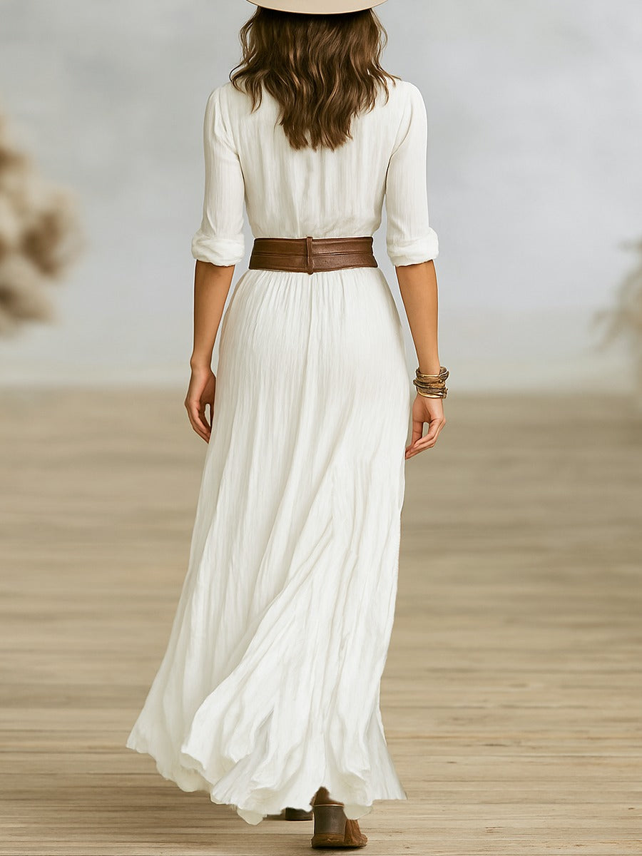 Lynn™ | Long Belted Dress