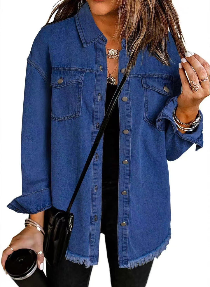 Jolien™ | Long Sleeve Denim Jacket With Pockets