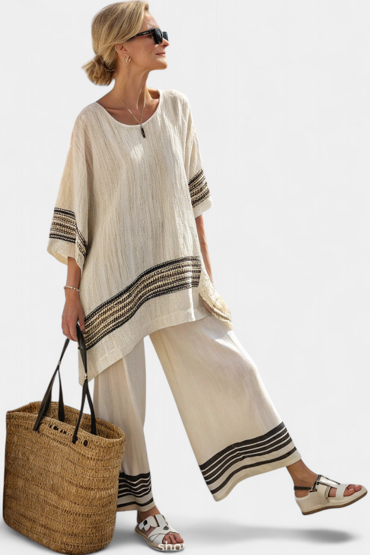 Elena™ | Ethnic Bamboo Linen Set