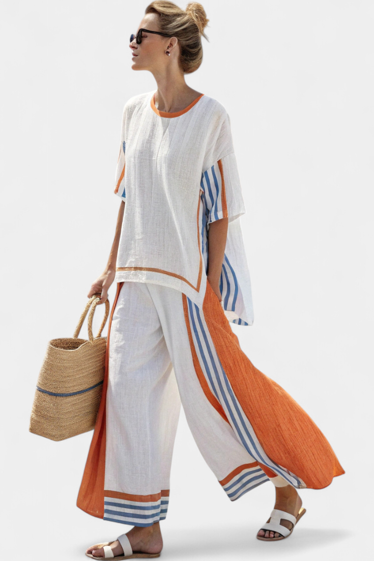 Elena™ | Ethnic Bamboo Linen Set