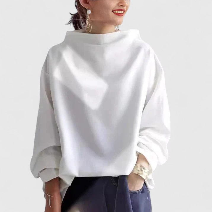 Orivela™ | Elegant High-Neck Top
