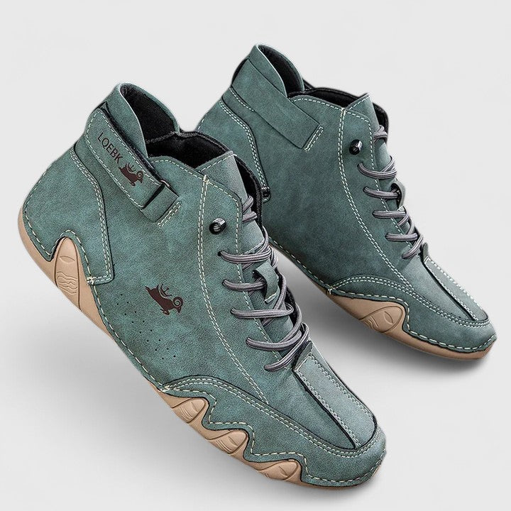 Women's Comfort Boots in Brown, Green and White