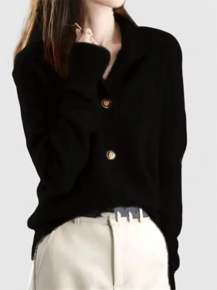 Women's Cardigan in Apricot, Khaki and Caramel