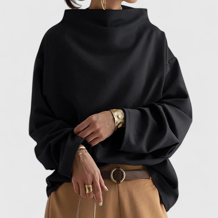 Orivela™ | Elegant High-Neck Top