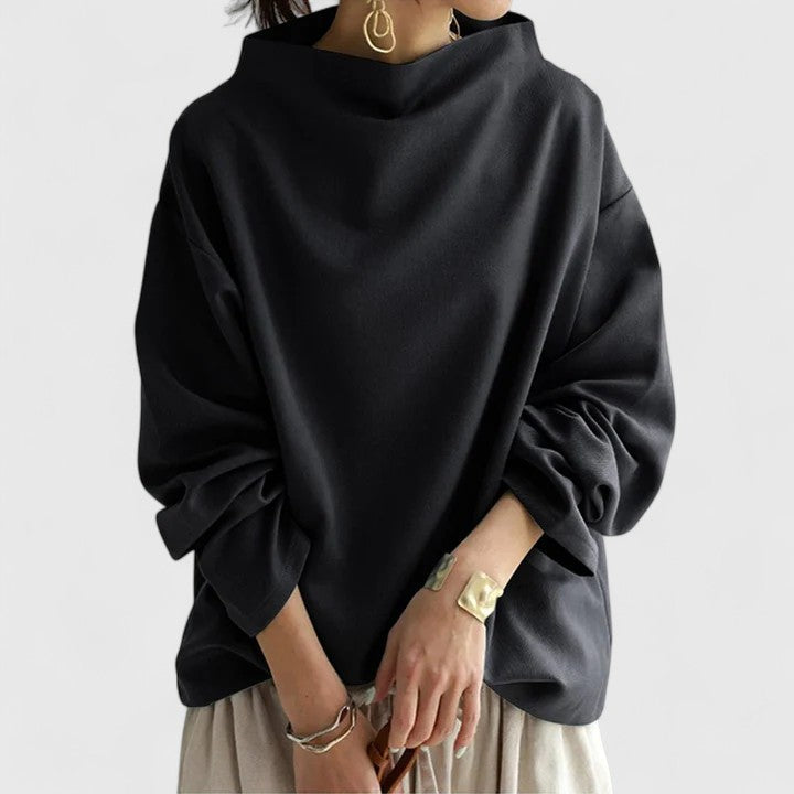 Orivela™ | Elegant High-Neck Top