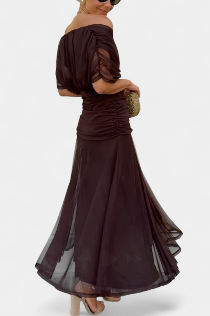 Dawn™ | Long Floral V-Neck Dress