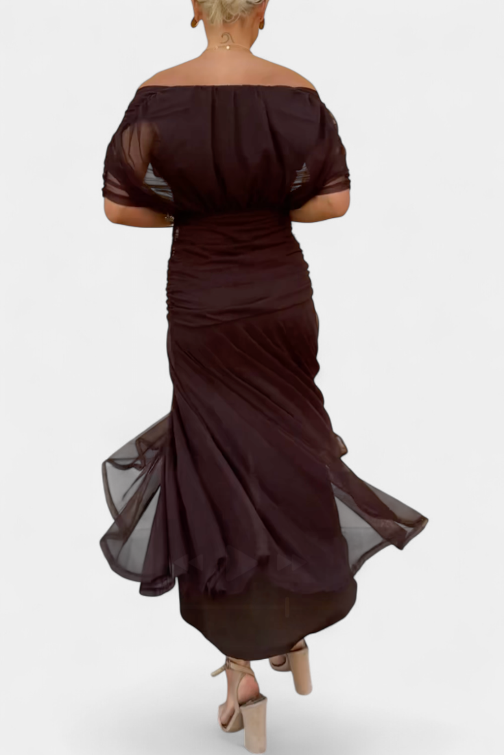 Dawn™ | Long Floral V-Neck Dress