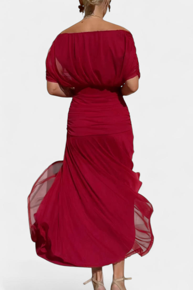 Dawn™ | Long Floral V-Neck Dress