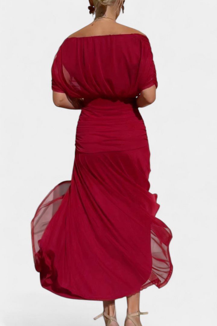 Dawn™ | Long Floral V-Neck Dress