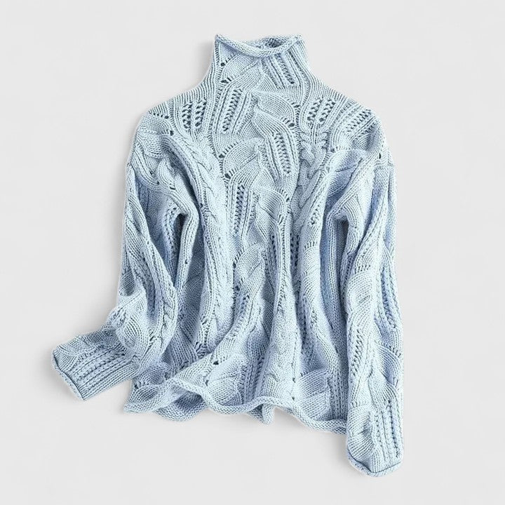Women's Elegant Sweater in Beige or Blue