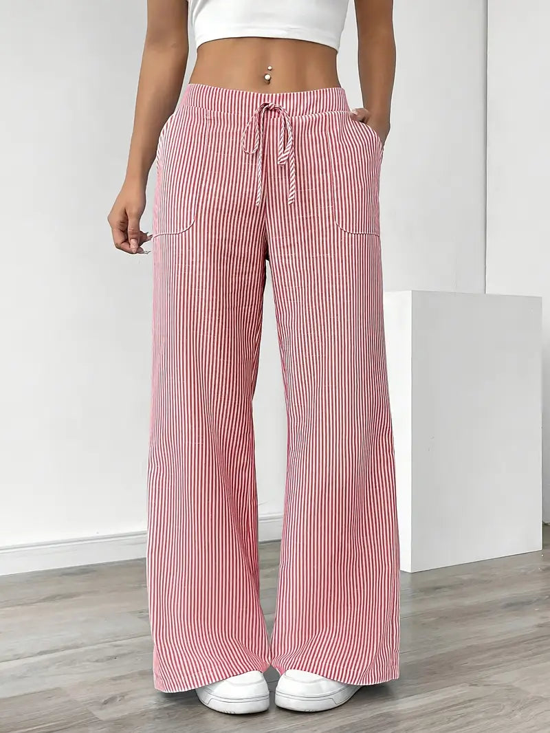 Alina™ | Elegant Striped Pants with Pockets