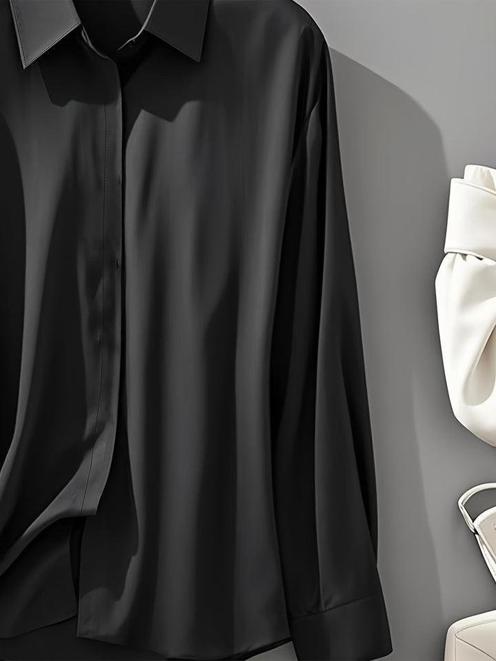 Judy | Stylish Long Sleeve Button Up Shirt