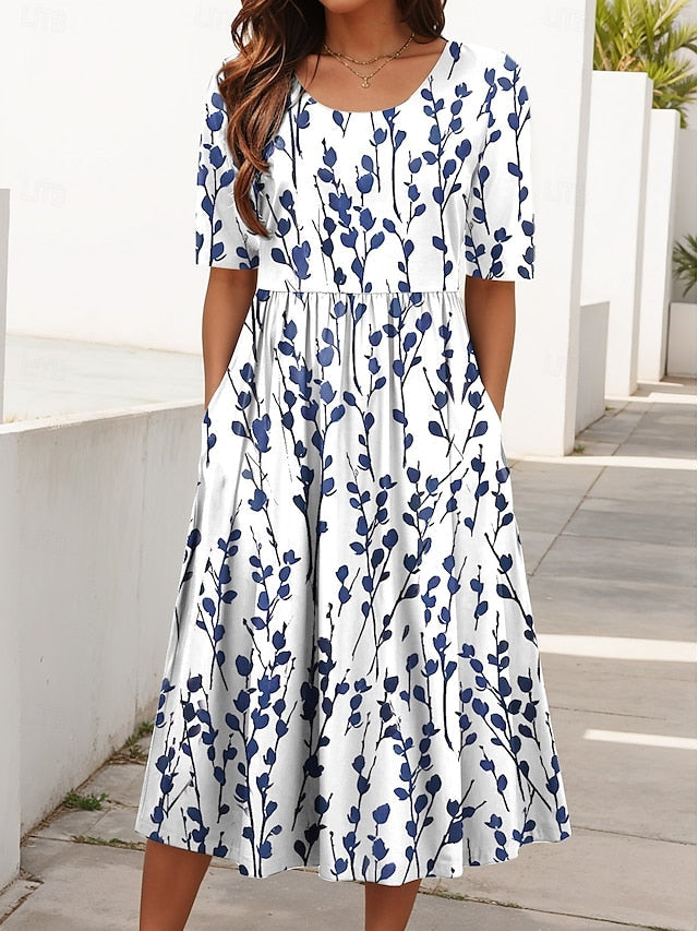 H&R™ | Floral Breezy Midi Dress