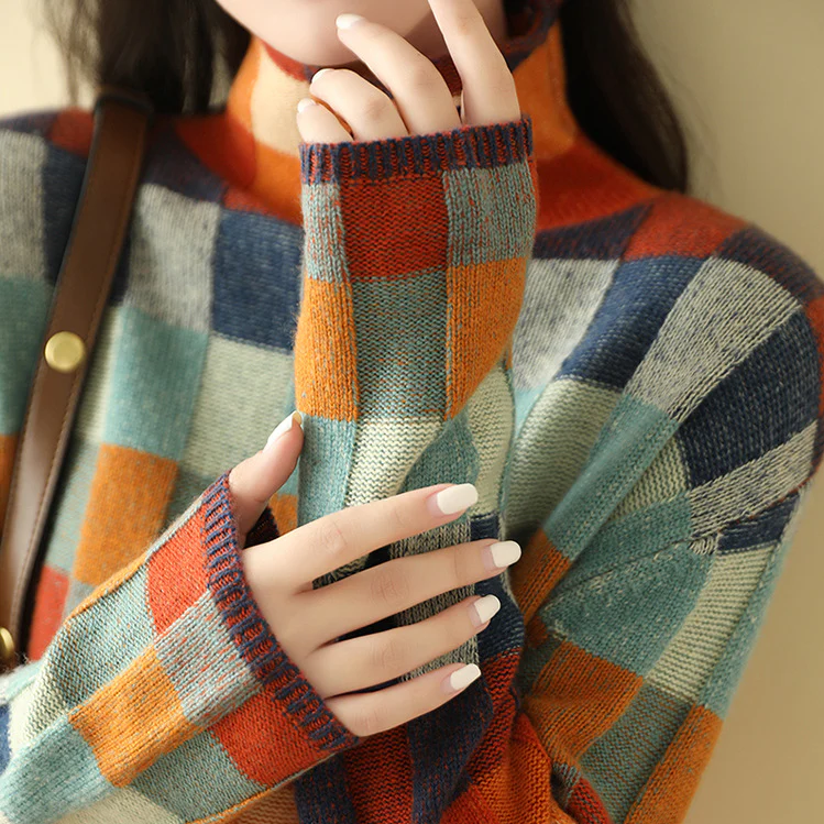 Clara™ | Checkered Statement Sweater