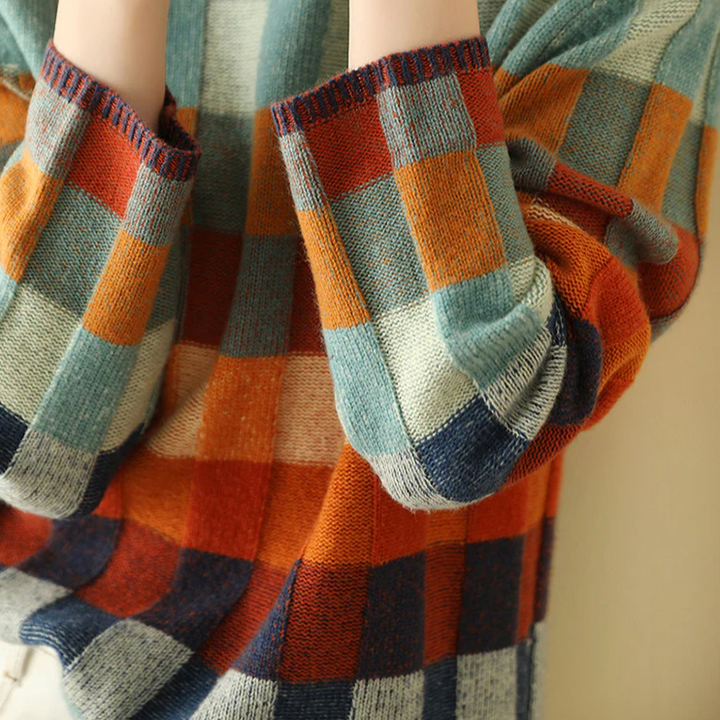 Clara™ | Checkered Statement Sweater
