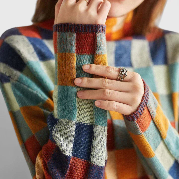 Women's Multicolored Sweater, Sizes S to XL