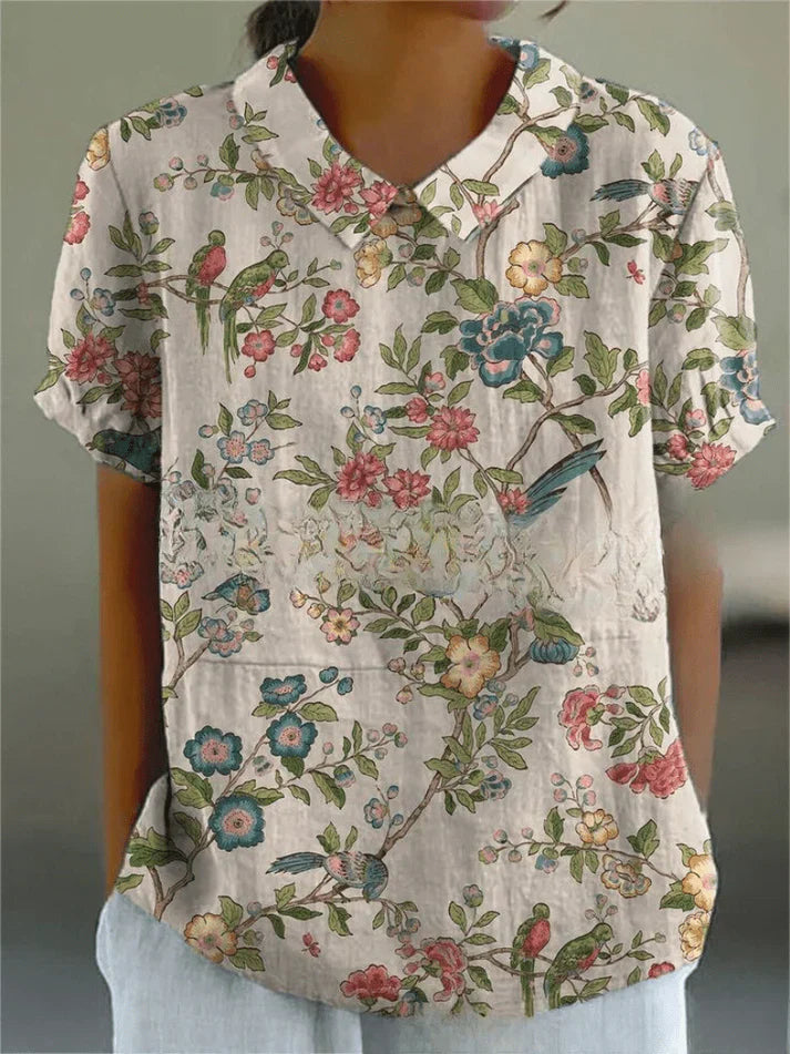 Marilyn™ | Lightweight Floral Blouse with Relaxed Fit