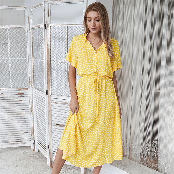Christina | Elegant Multi-Colour Summer Dress