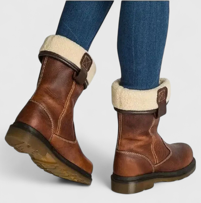 Women's Faux Leather Winter Boots