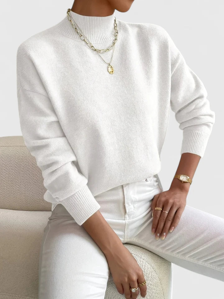 Women's Elegant Turtleneck Sweater in Four Colors