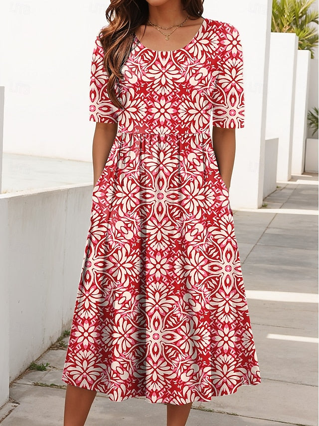 H&R™ | Floral Breezy Midi Dress