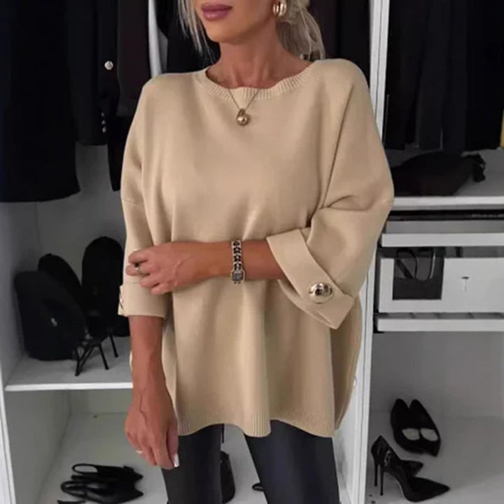Susan | Casual Round Neck Long Sleeve Blouse