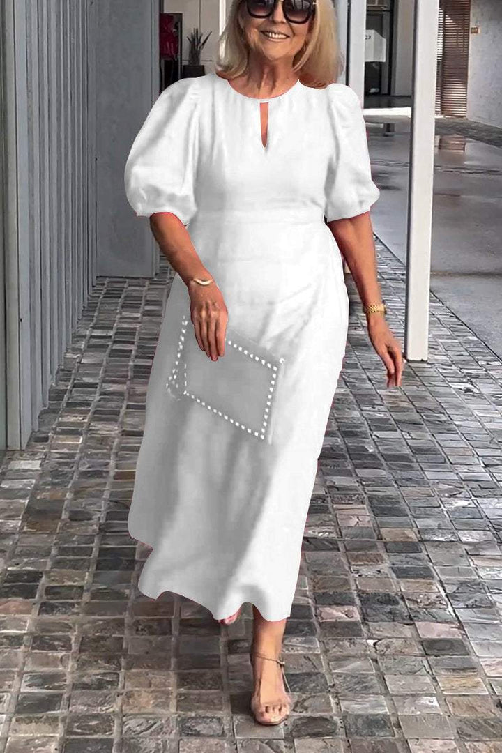 Natalia™ | Puff Sleeve Timeless Dress