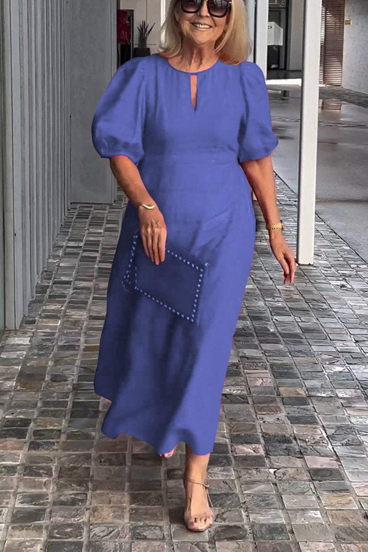 Natalia™ | Puff Sleeve Timeless Dress