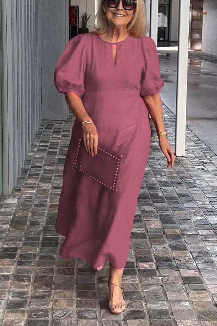 Natalia™ | Puff Sleeve Timeless Dress